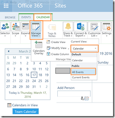 SharePoint online calendar 9