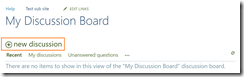 SharePoint Online Discussion Board 6