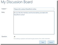 SharePoint Online Discussion Board 7