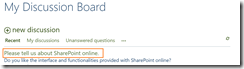 SharePoint Online Discussion Board 8